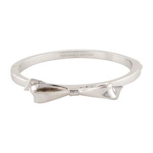 Kate Spade Love Notes Silver Tone Hinge Bracelet